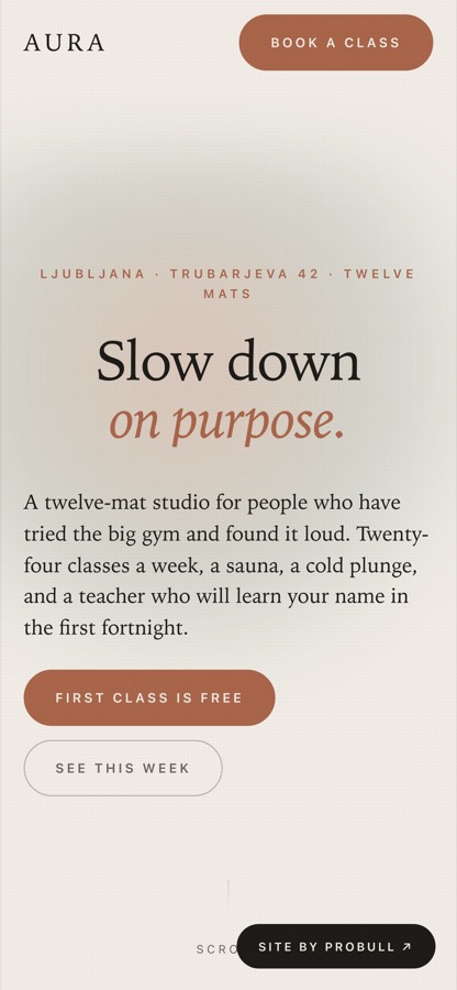 Aura Studio on a phone