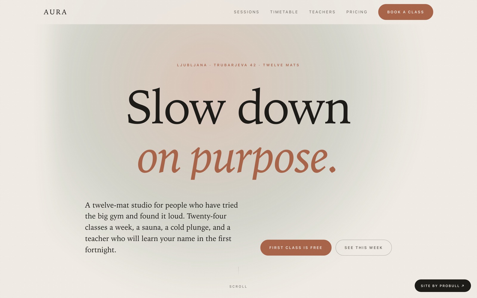 Aura Studio — full page