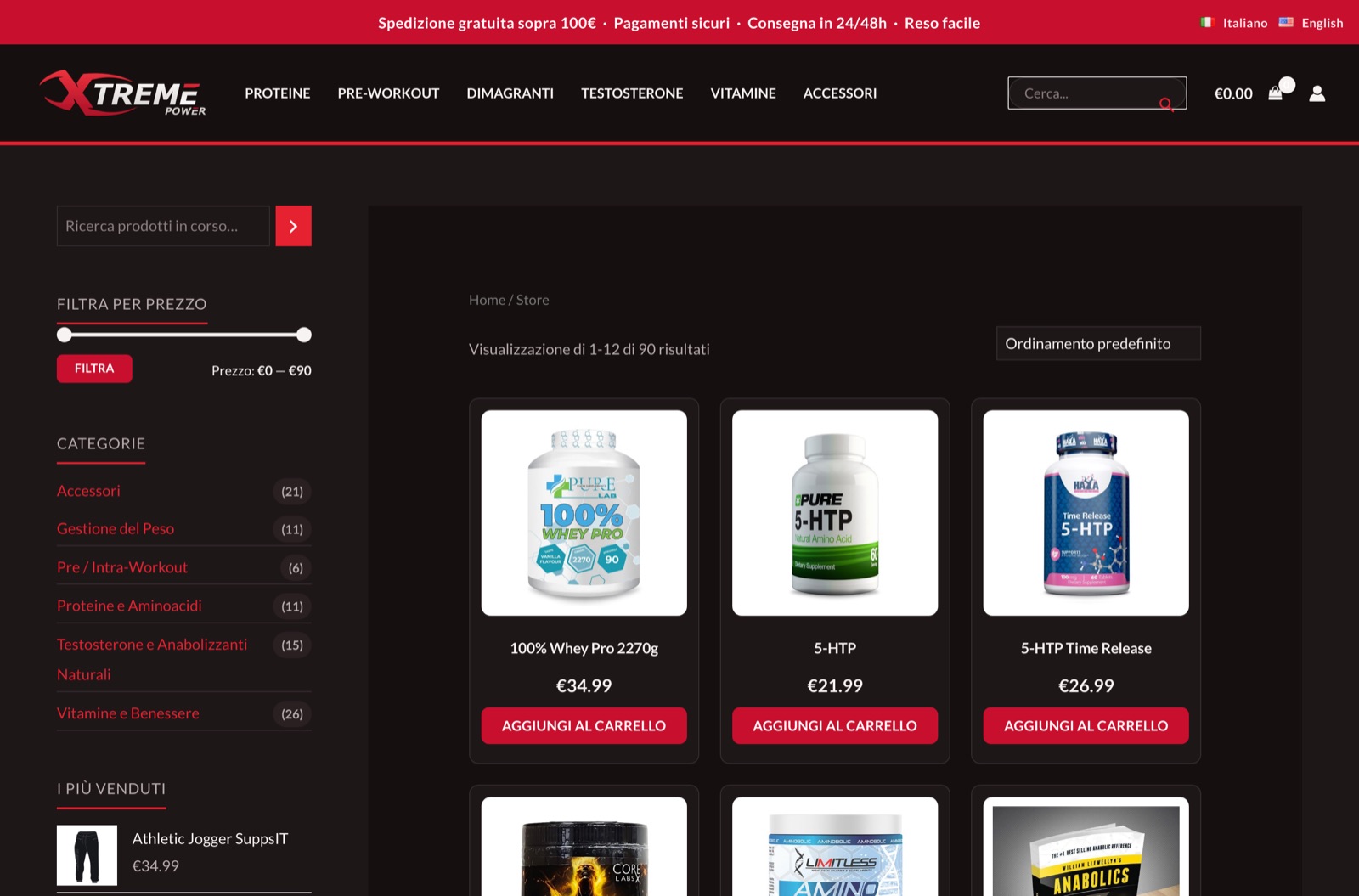 Store with real categories